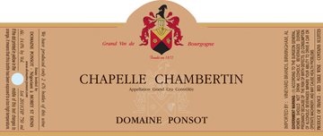 2022 Domaine Ponsot,  Chapelle Chambertin Grand Cru,  France