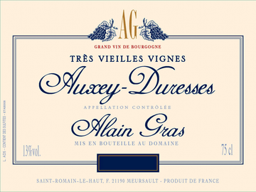 2023 Alain Gras,  Auxey-Duresses Très Vieilles Vignes,  France