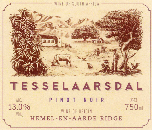 2020 Tesselaarsdal,  Pinot Noir,  South Africa