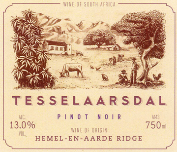 2021 Tesselaarsdal,  Pinot Noir,  South Africa